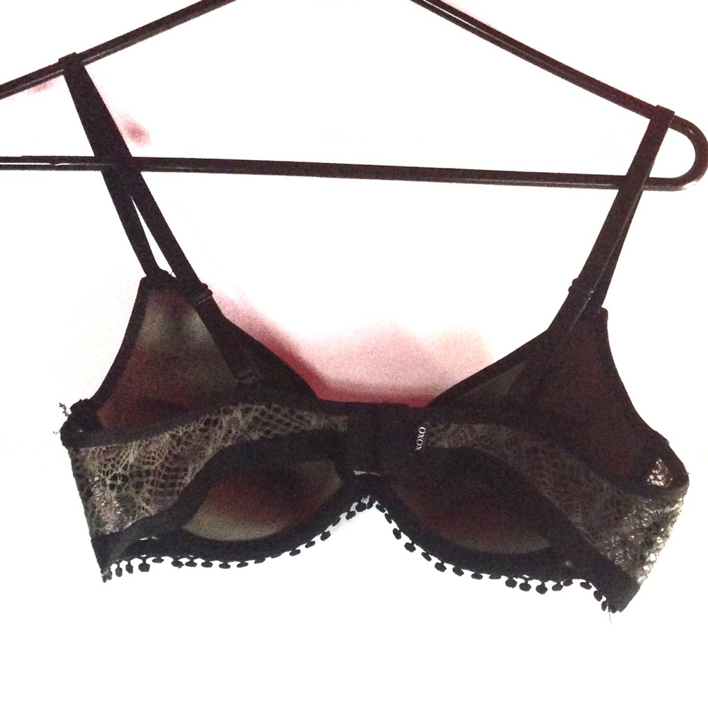 *NWOT* XOXO Code Green Lace Push Up Bra - Picture 2 of 4
